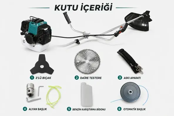 CatPower Benzinli Yan Tırpan 2032 2.3 Hp